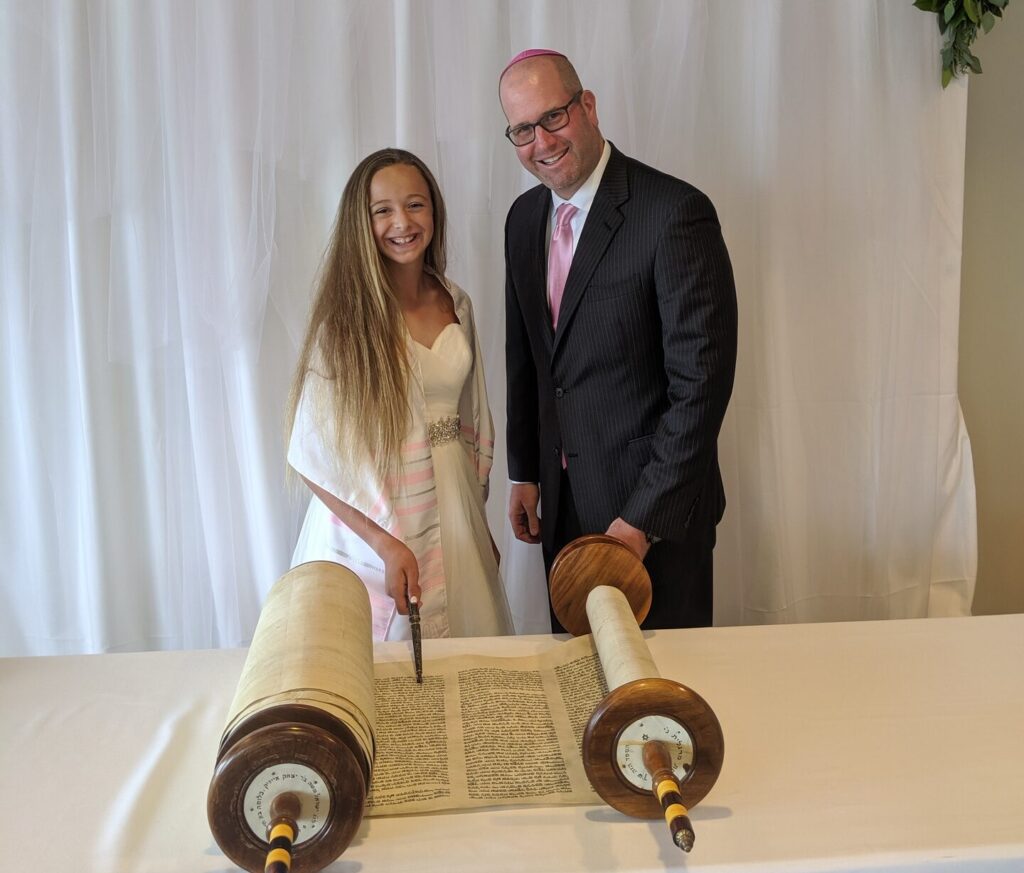 Hire a Rabbi for a bat mitzvah ceremony - virtual or in-person