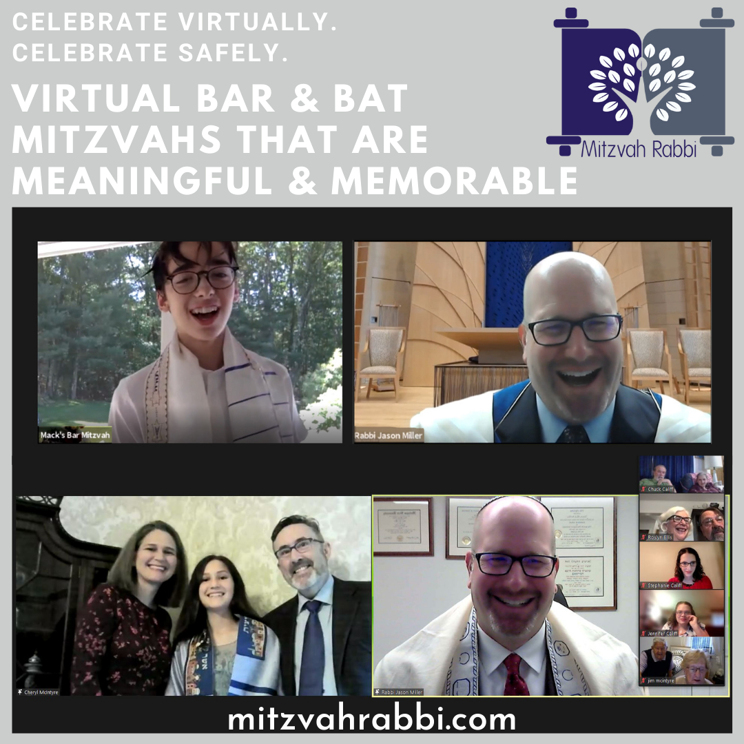 Virtual Bar Mitzvah with Zoom During COVID Rabbi for Bar Mitzvah
