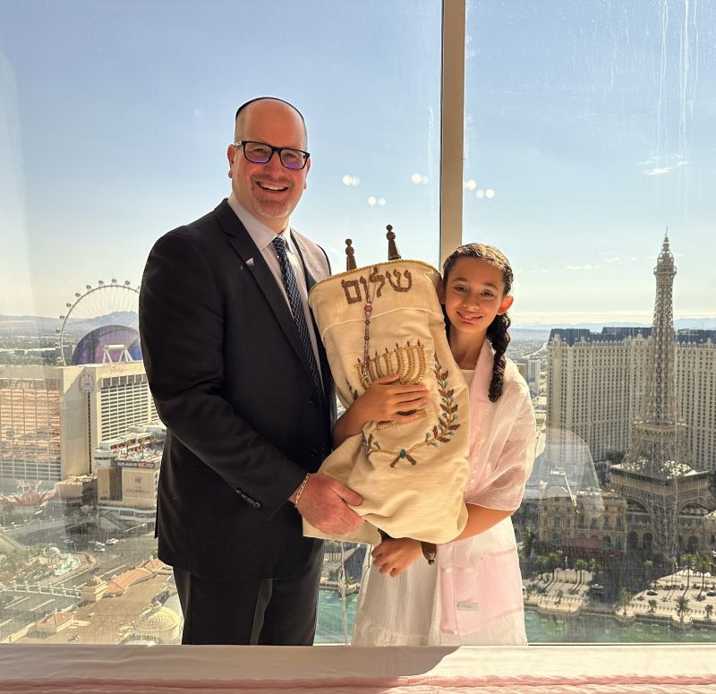 Destination Bat Mitzvah with Rabbi in Las Vegas