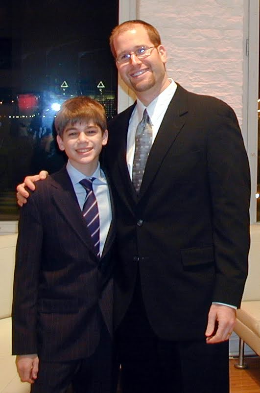 Rabbi Jason Miller's 1st bar mitzvah. Officiated in New York City in the early 2000s.